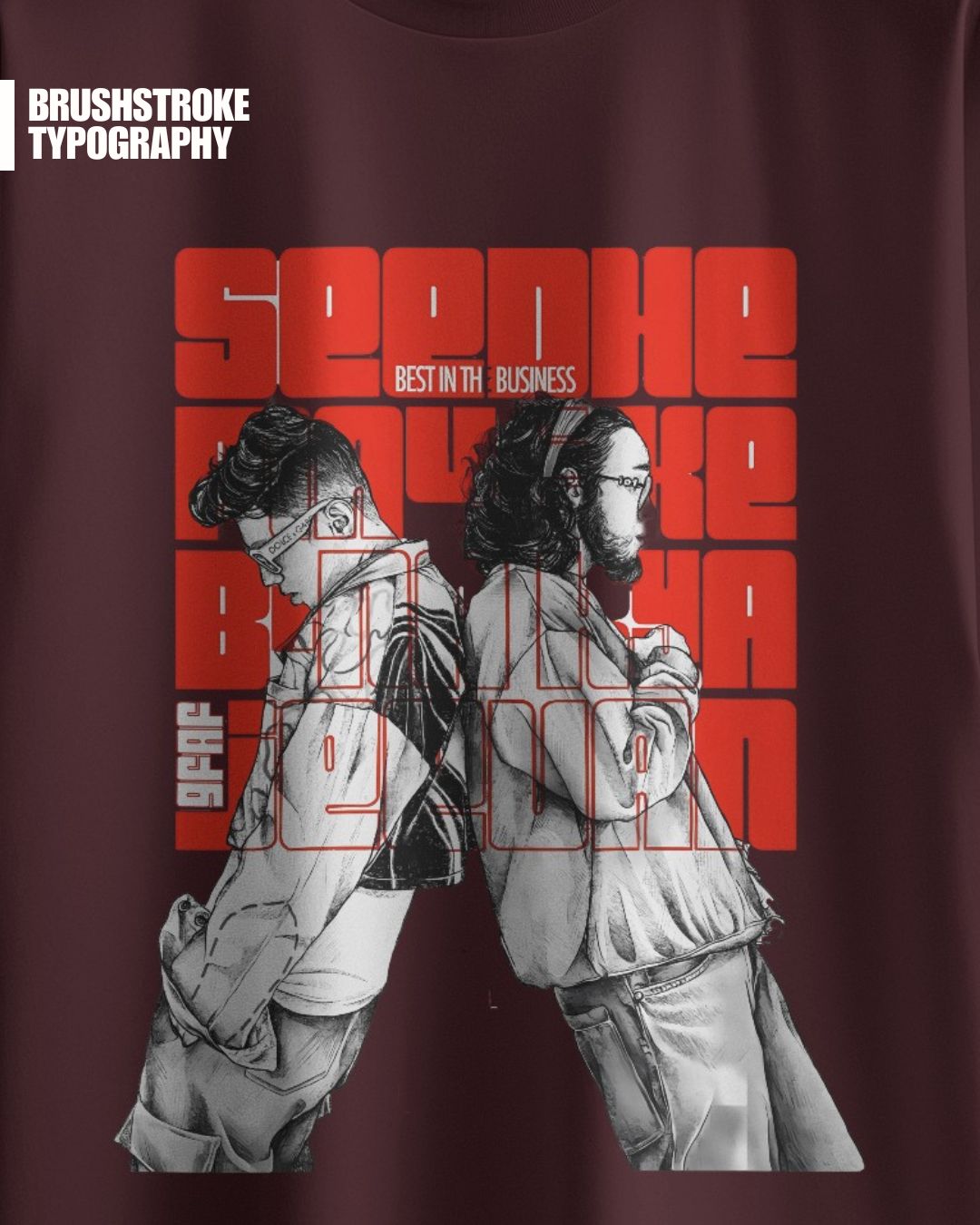 Maroon Seedhe Maut Cipher - Bars, Beats & Street Heat | Premium Hip-Hop T-Shirt for Music Fans