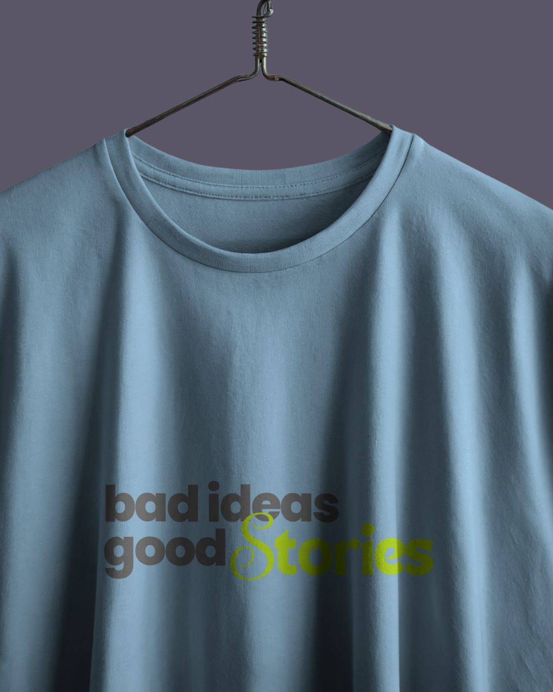 Baby Blue | Street Wear Co Bad Ideas Good Stories oversized streetwear t-shirt
