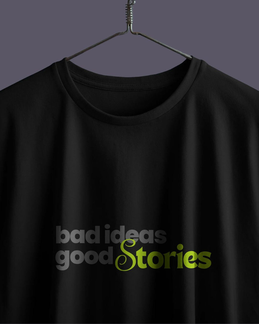 Black | Street Wear Co Bad Ideas Good Stories oversized streetwear t-shirt