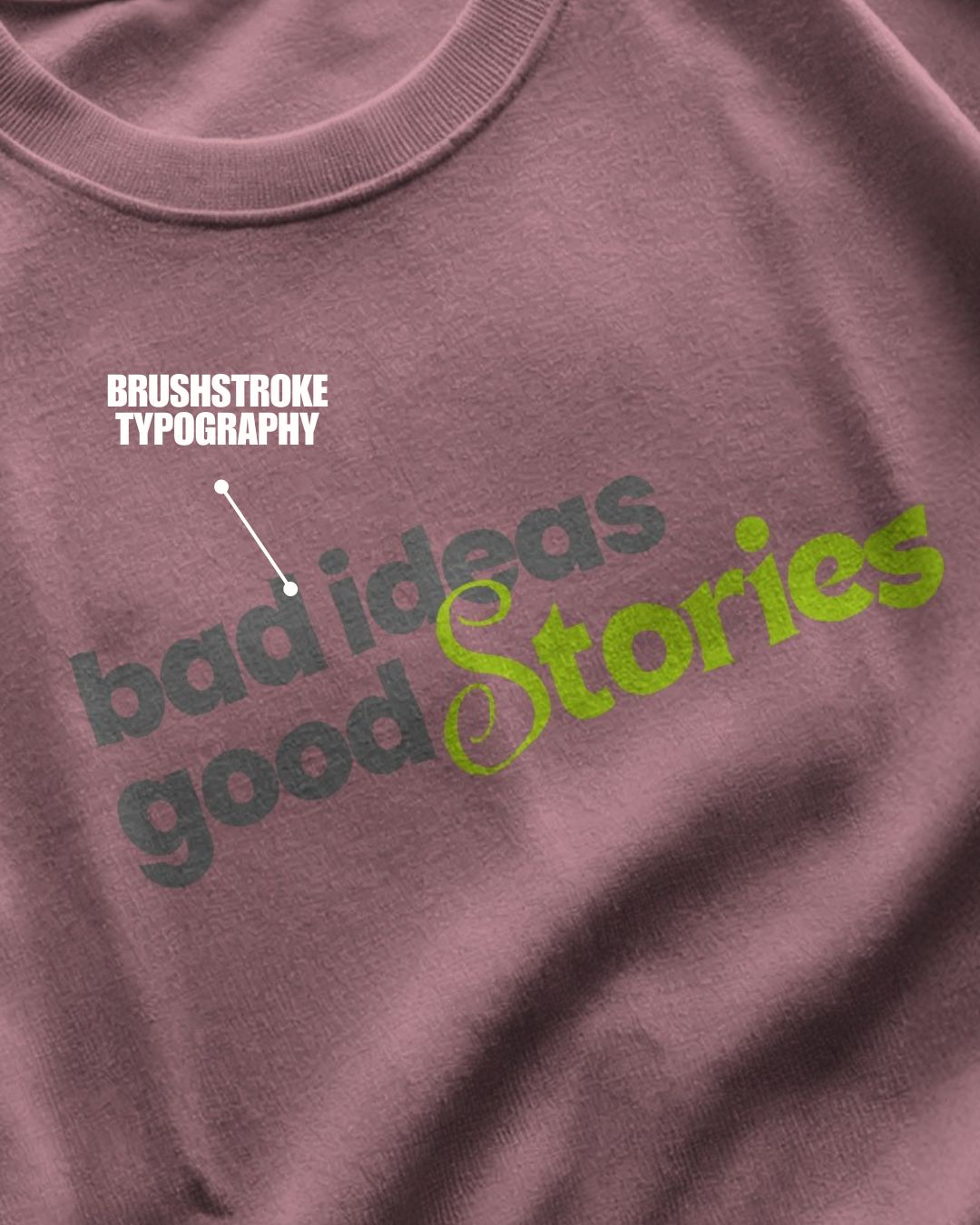 Flamingo | Street Wear Co Bad Ideas Good Stories oversized t-shirt with graphic typography