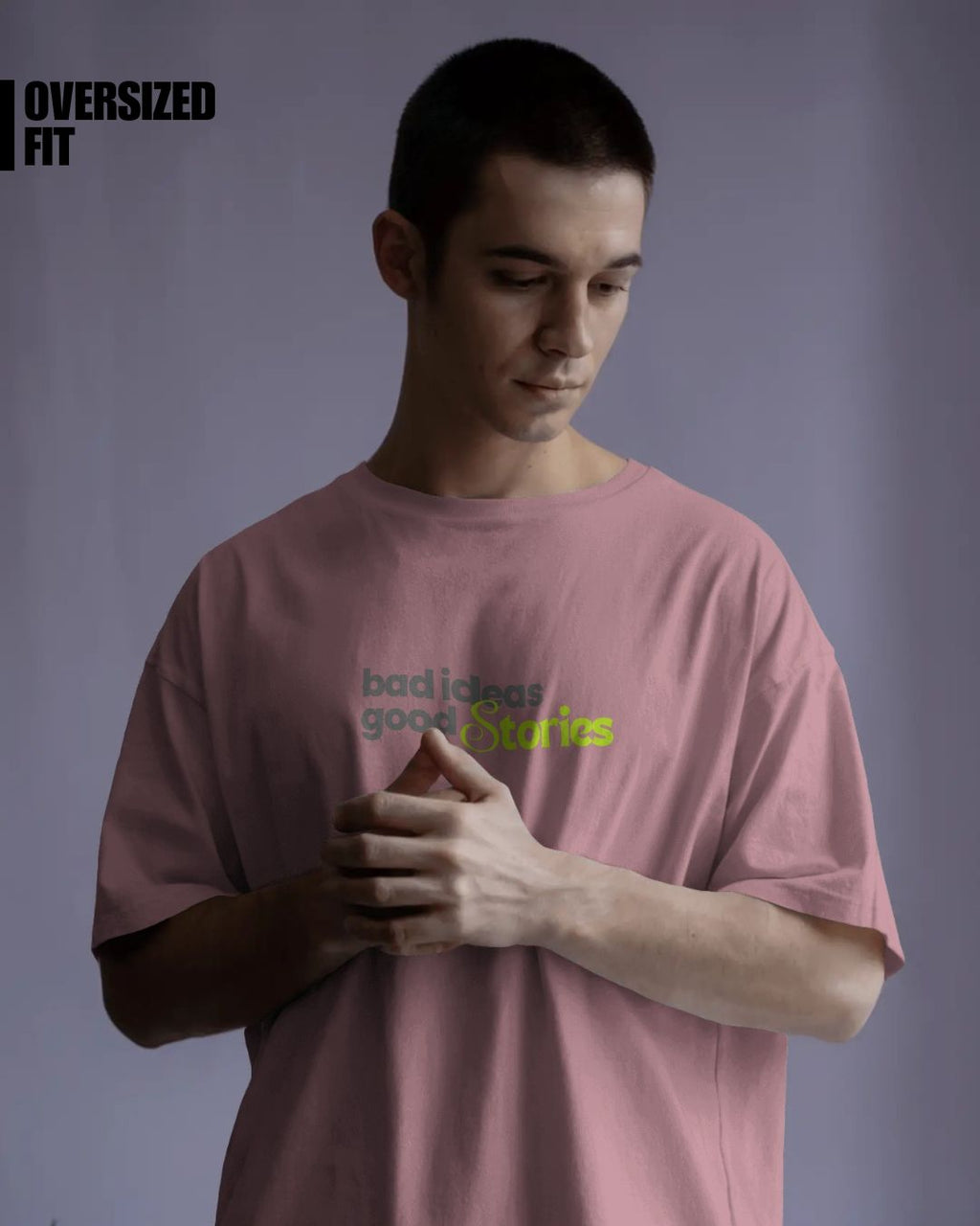 Flamingo | Street Wear Co Bad Ideas Good Stories oversized t-shirt with graphic print