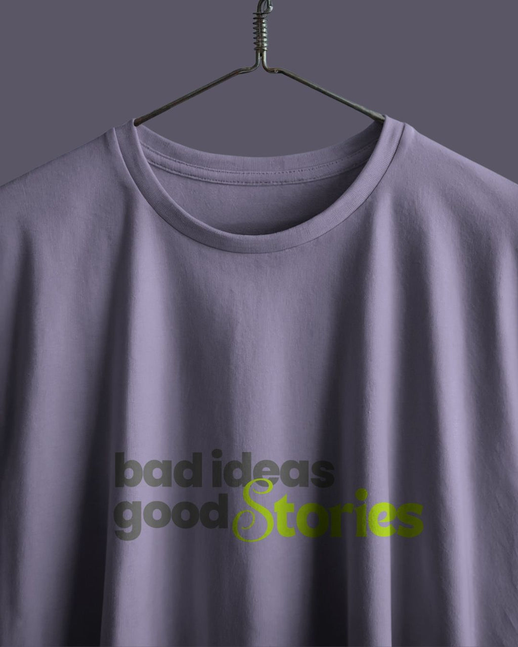 Lavender | Street Wear Co Bad Ideas Good Stories oversized streetwear t-shirt