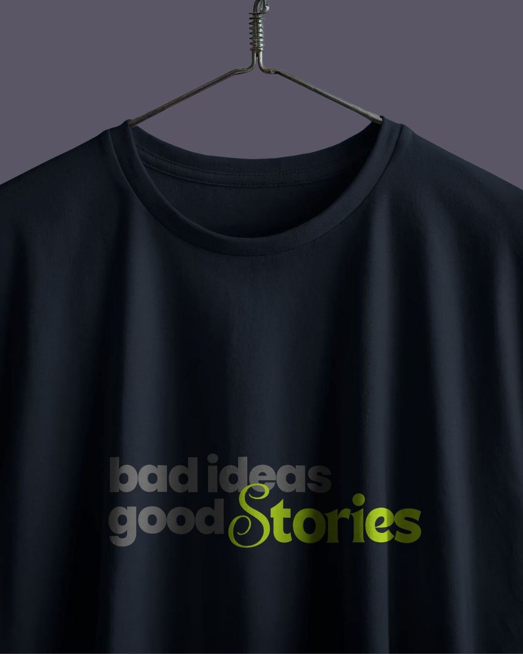 Navy Blue | Street Wear Co Bad Ideas Good Stories oversized streetwear t-shirt