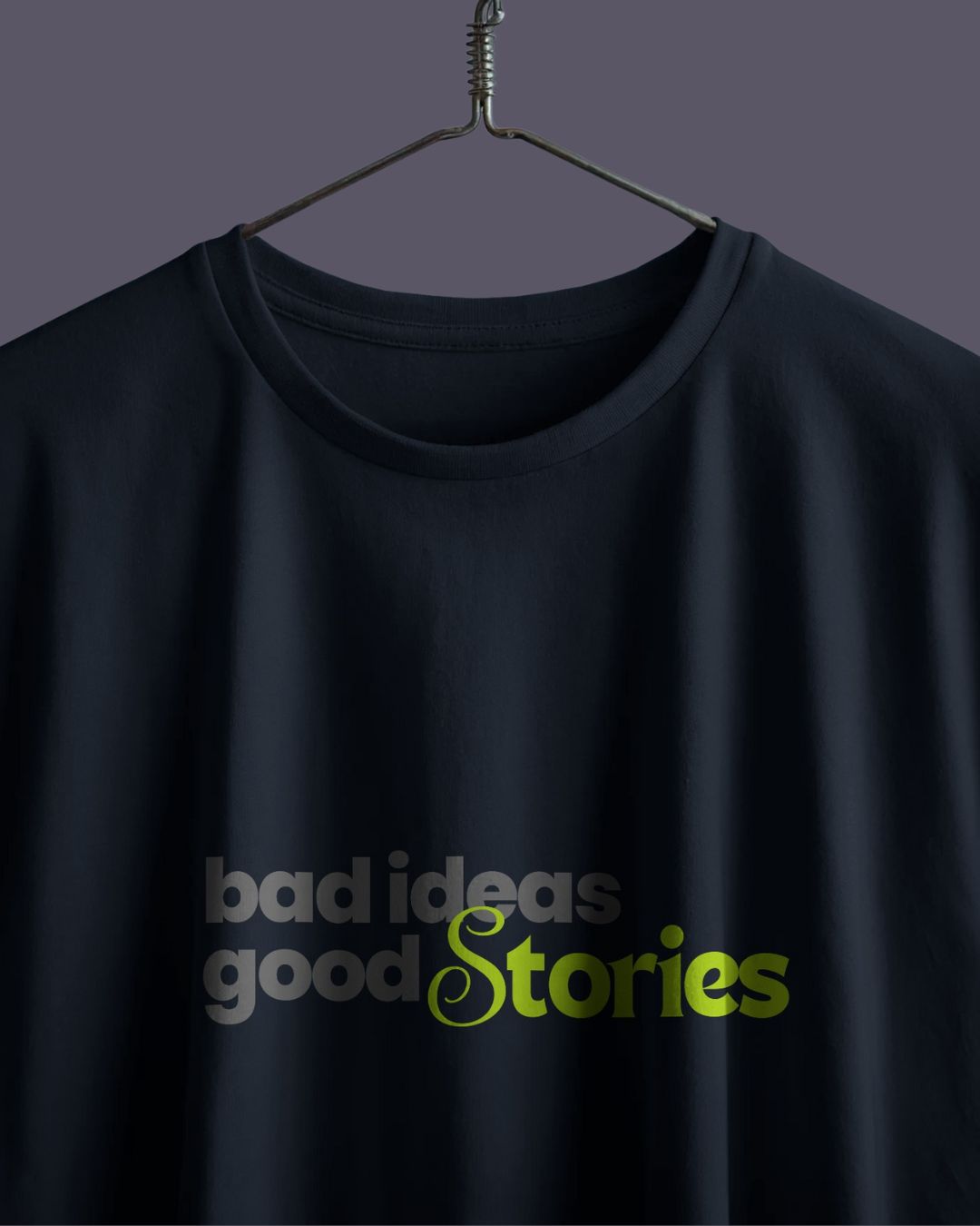 Navy Blue | Street Wear Co Bad Ideas Good Stories oversized streetwear t-shirt