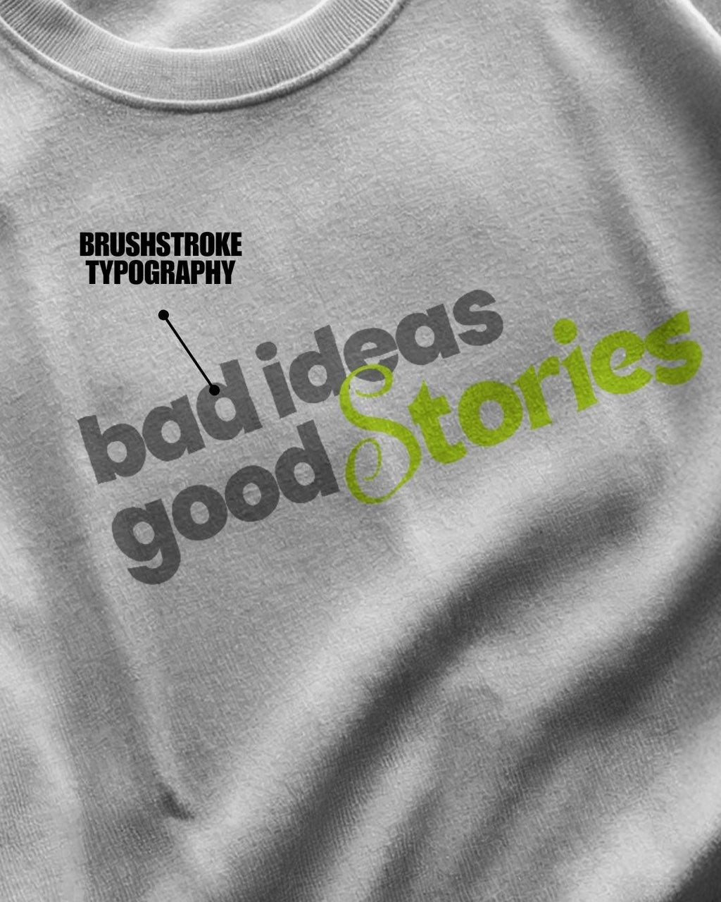White | Street Wear Co Bad Ideas Good Stories oversized t-shirt with graphic typography