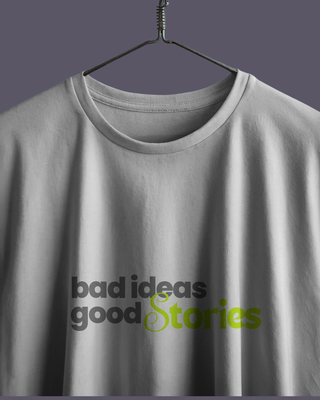 White | Street Wear Co Bad Ideas Good Stories oversized streetwear t-shirt