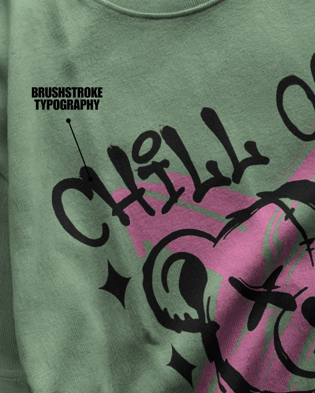 Jade | Street Wear Co Chill Out Break The Rules oversized t-shirt with rebellious graphic print