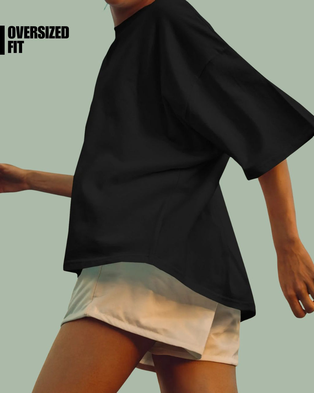 Black | Street Wear Co FALLEN BLOOM oversized t-shirt with pink blossom graphic